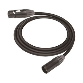 cable xlr  3 polos  conector hembramacho  serie m  carcasa negra  contactos dorados  ideal para microfonia  longitud 5m